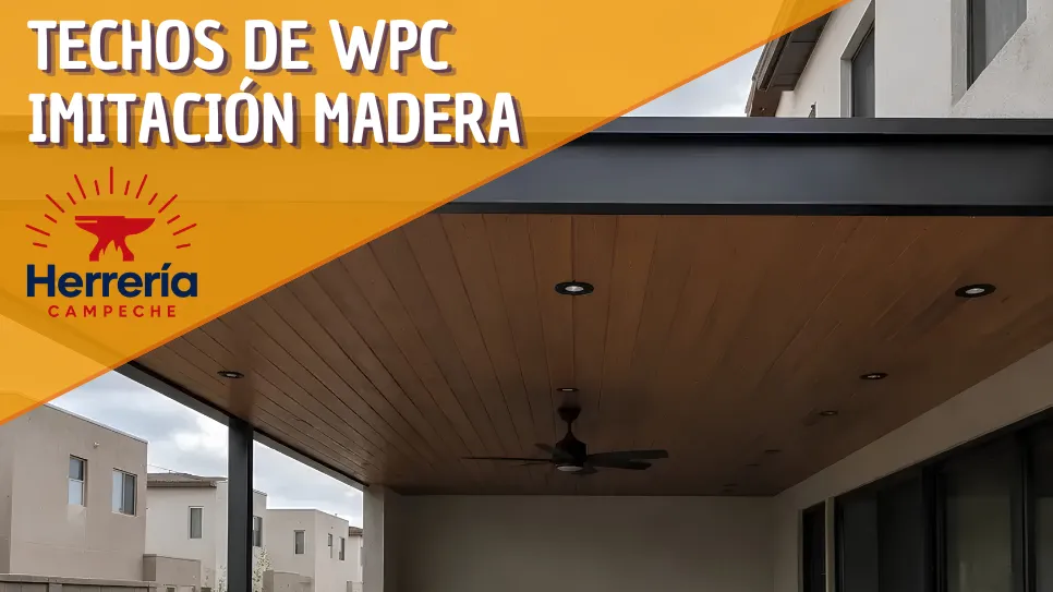 Cubiertas imitación madera en Campeche